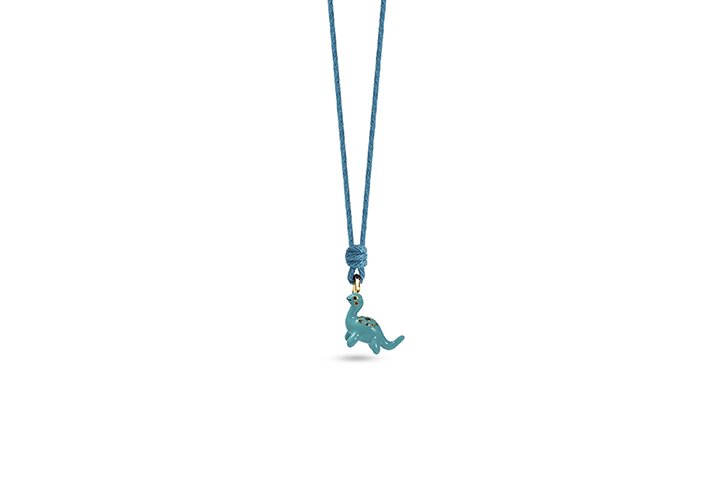 Brachiosaurus Necklace Silver