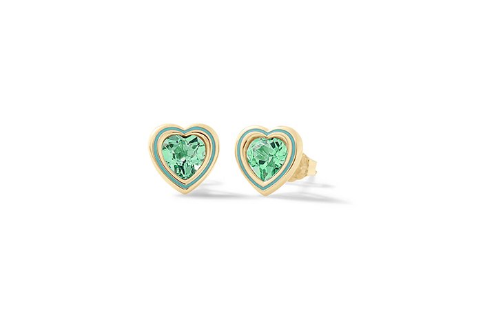 Brilliant Water Heart Earrings