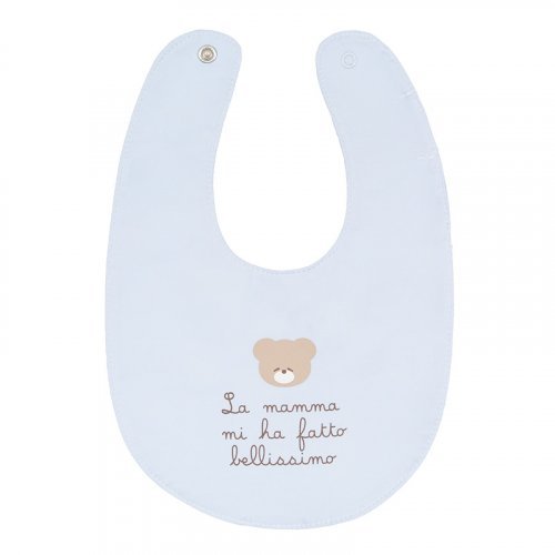 Baby Lätzchen blau "Mama hat mich wunderschön gemacht"_5773