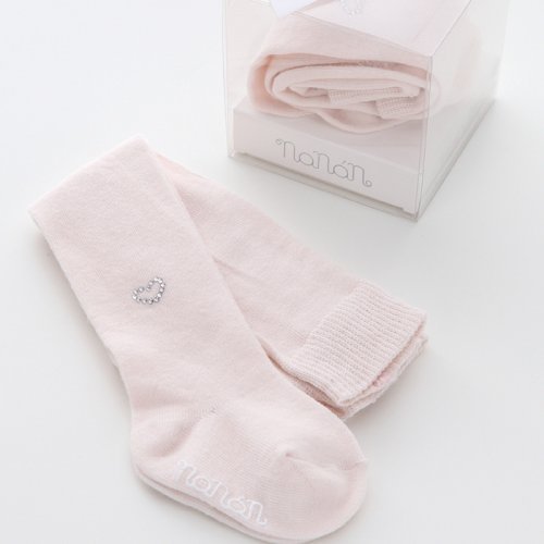 Chaussettes Fille en Laine Rose