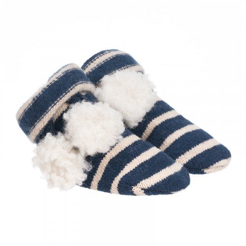 Calzini a Righe con Pompon