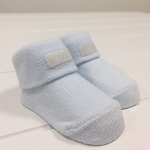 Chaussettes de bébé Bleu Unie_3182