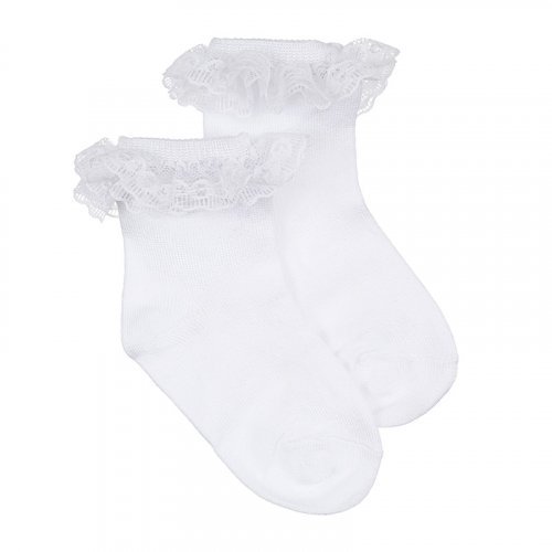 Weiße Socken mit Fransen_8382