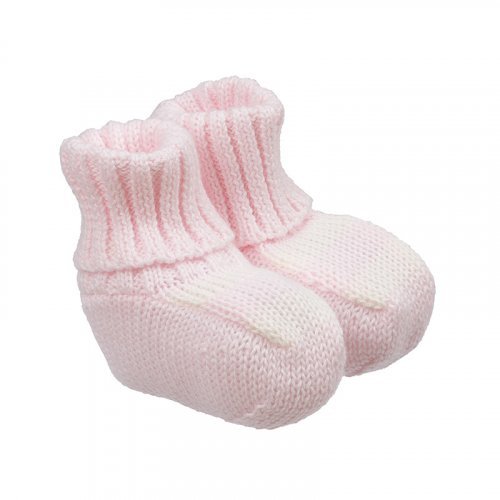 Chaussettes en fil rose_7535