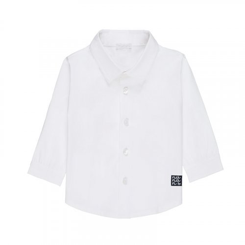 Weißes Popeline-Hemd
