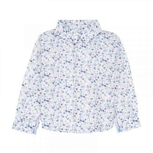 Chemise bleue à fleurs_7667