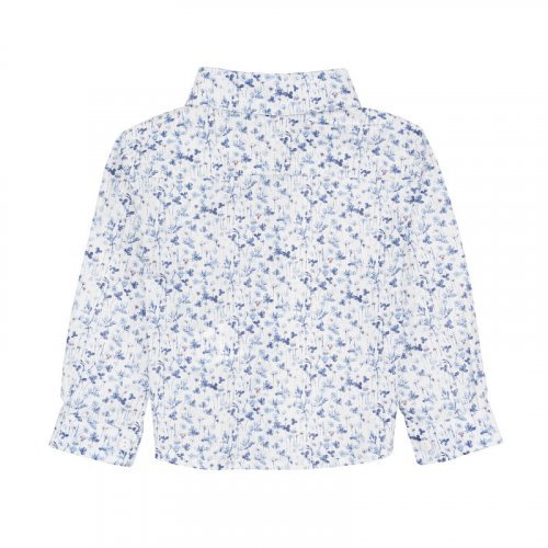 Camicia blu a fiori_7669