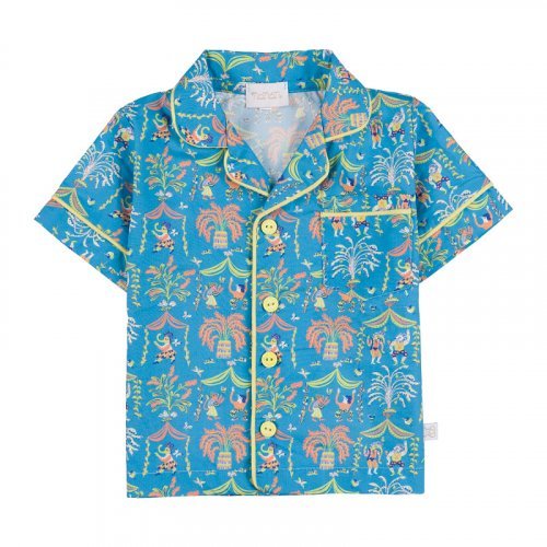 Camicia mezza manica c/fantasia jungle