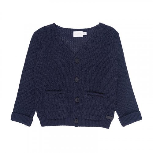 Cardigan in Maglia Blu