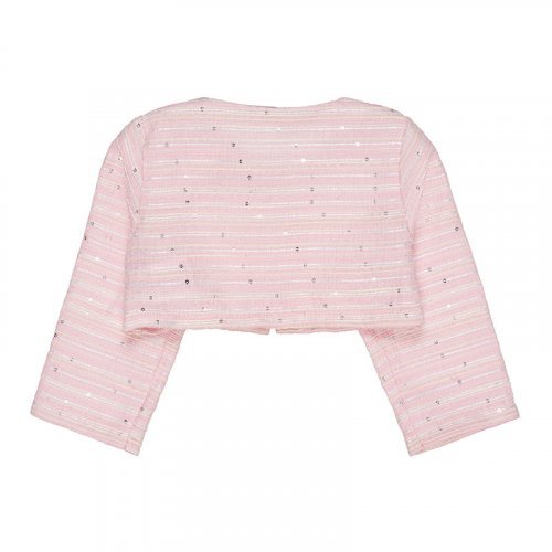Cardigan rosa con rosa_8204