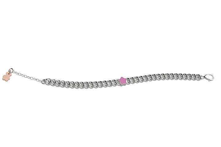 Chain Bracelet Arg 925 with Heart_5474