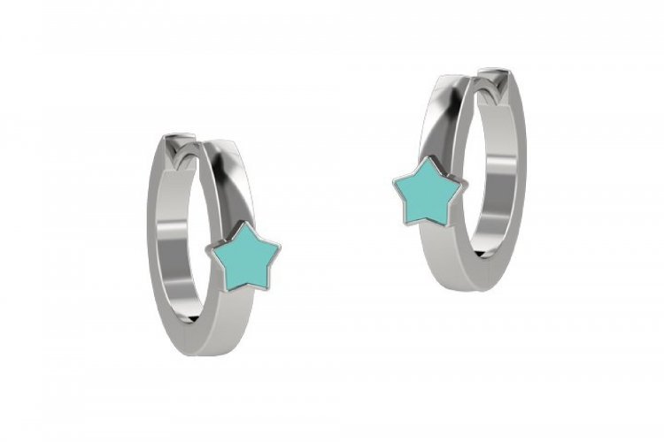 Circle Earring with Star_2263