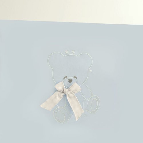 Coccolo light blue jersey blanket for pram_582