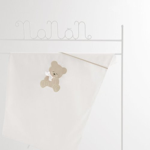 Coccolo white jersey blanket for pram_583