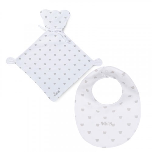 Confezione regalo: doudou+ bavaglio grigio