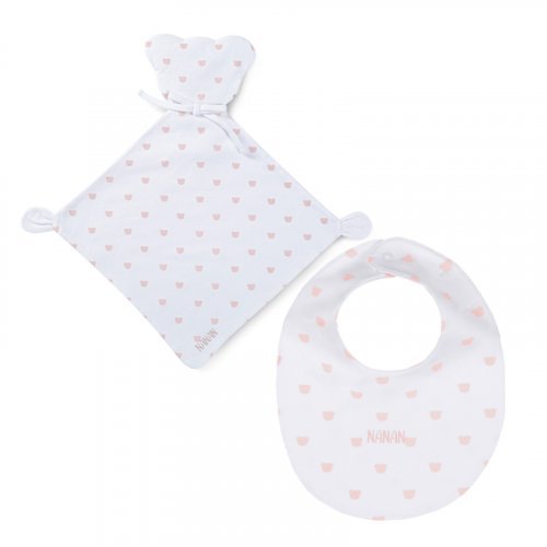 Confezione regalo: doudou+ bavaglio rosa