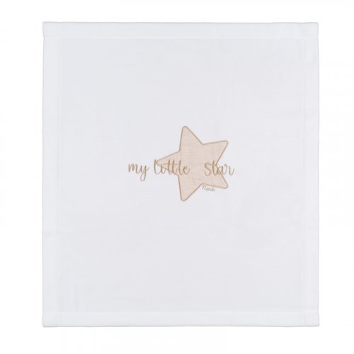 Copertina per carrozzina "My little Star" con ricamo beige