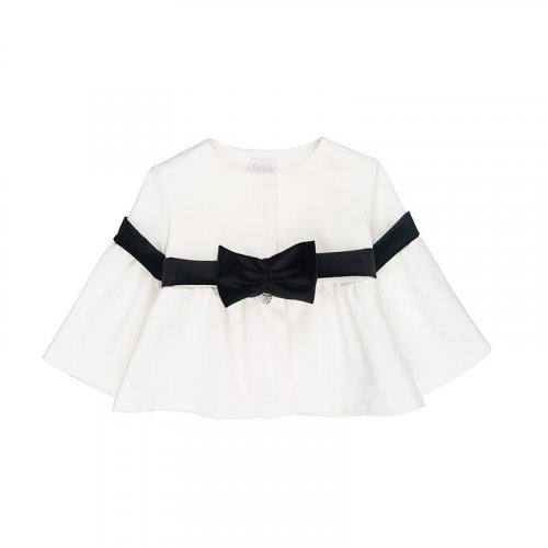 Cream Jacket with Bow