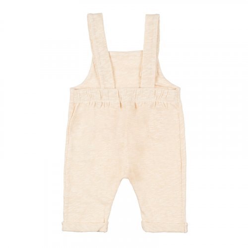 Cream Overalls with Pocket_9184