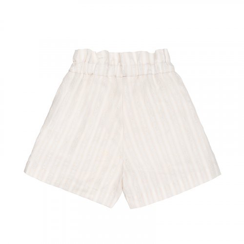 Cream striped shorts_8268