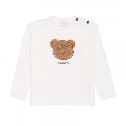 Cream T-Shirt With Bear
