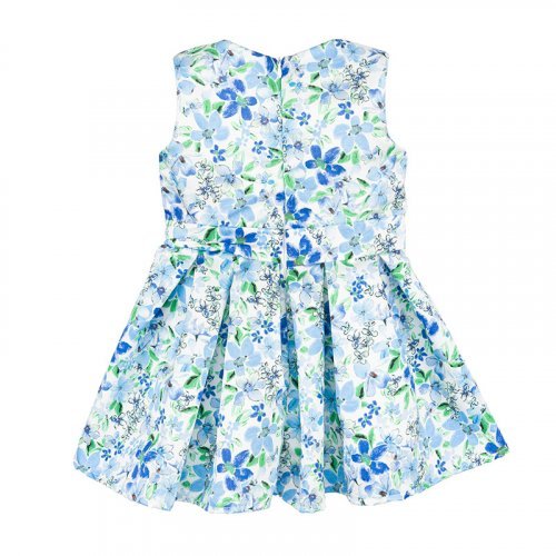 Dress flowered with bow_8224