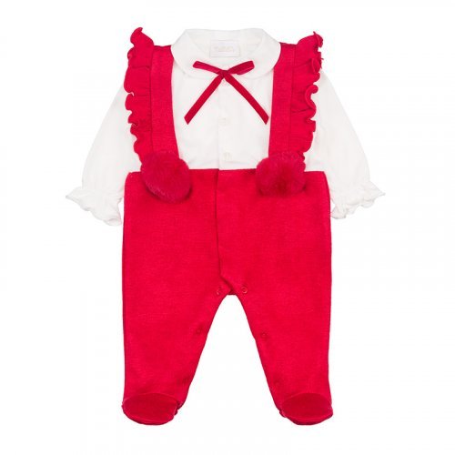 Dungarees Babygro with Shirt