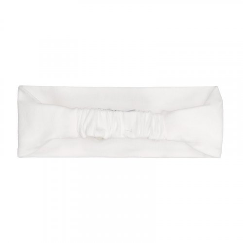 Bandeau blanc avec nœud_8666