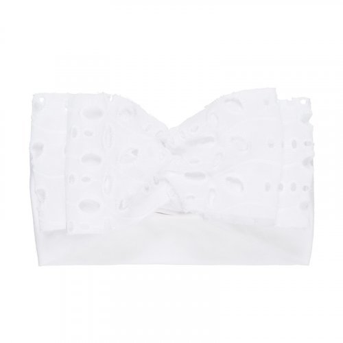Fascia con Fiocco in Sangallo Bianco_5011
