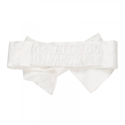 Fascia Shantung con Fiocco Bianco_4984