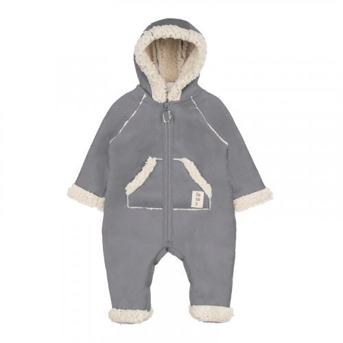 Faux Sheepskin Overall with Kangaroo Pocket