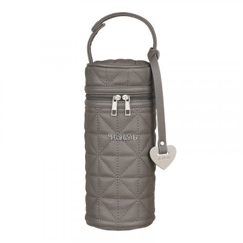 Feeding bottle holder quilted gray