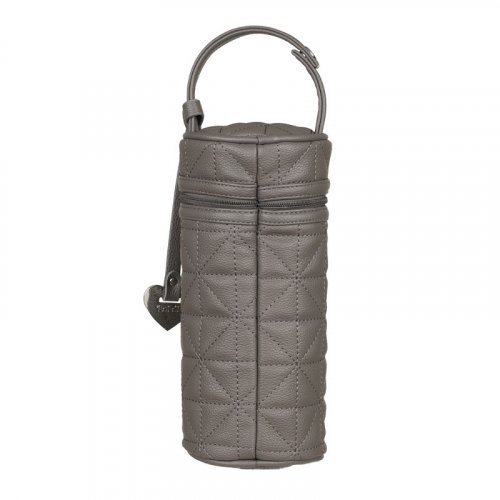 Feeding bottle holder quilted gray_9359