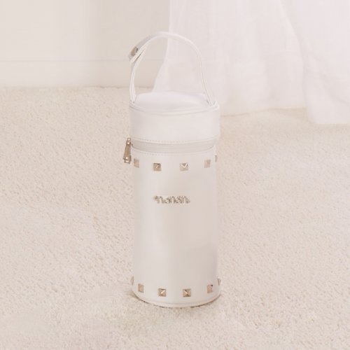 Feeding bottle holder white with studs