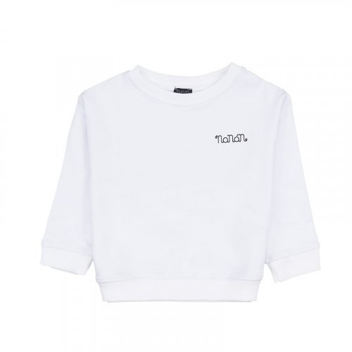 Langarm-Weißes Sweatshirt