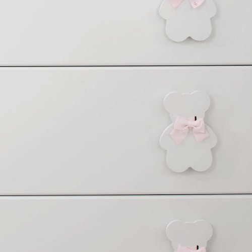 Pink Bows for Fiocco Chest of Drawers and Changing table