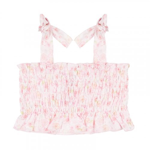 Flowered Top with Curl_4932