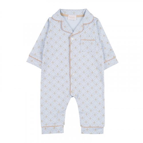 Front opening babygro allover