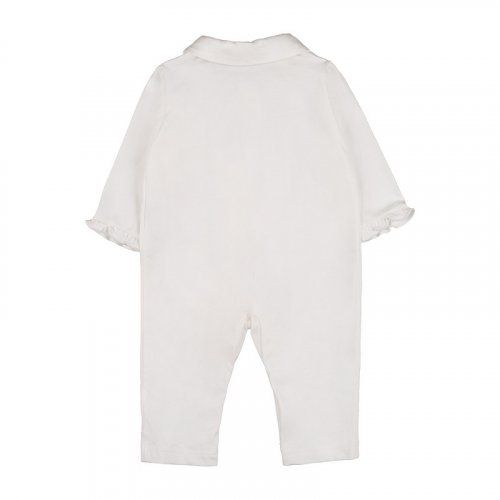 Front opening babygro with double collar_11726