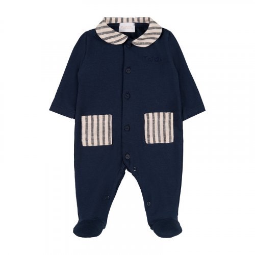 Front opening babygro with pockets