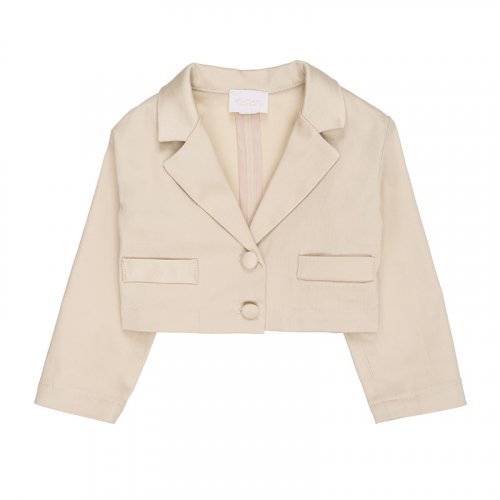 Beige Jacke