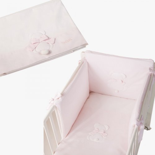 Gift Promo: Bed Duvet set 4 pcs + Bed sheets - Fiocco pink