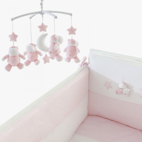 Gift Promo: Bombo carousel+ Bombo bed duvet set - pink_3810