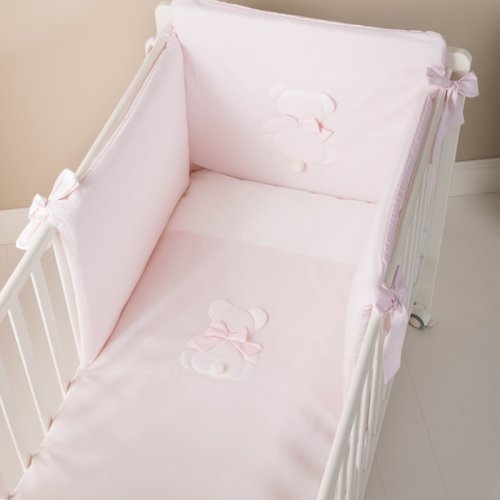 Gift Promo: Letto Toffy + Set Piumone e paracolpi Fiocco Rosa + Materass_742