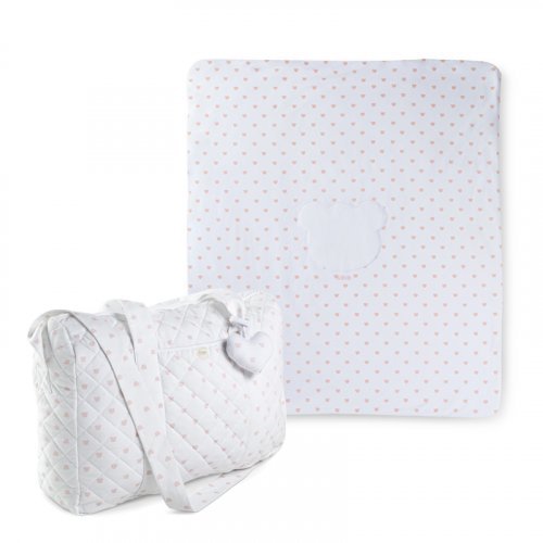 Gift Promo: Mum bag and Crib Blanket-Pink