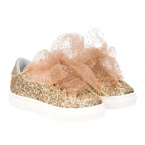 Gold Glitter Sneakers_6663