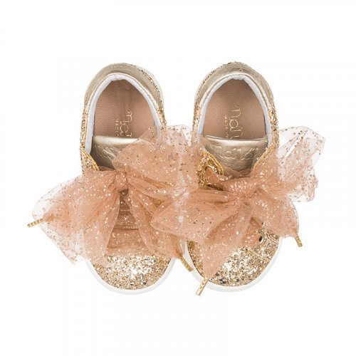 Gold Glitter Sneakers_6665