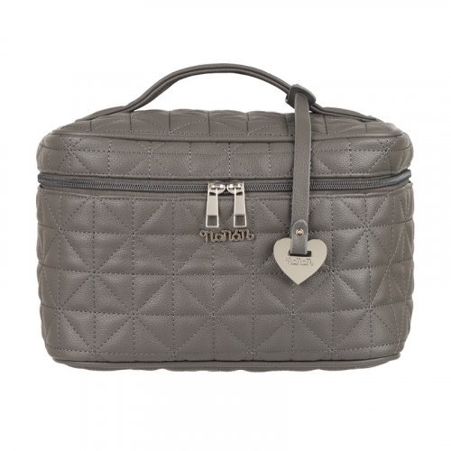 Gray Quilted Beautycase