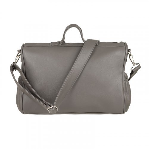 Gray Quilted Walking Bag_9219