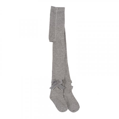 Gray Tights with Bow